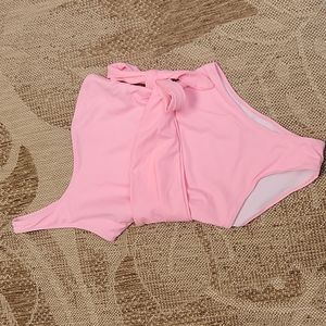 Shein Pink Side-tie One Shoulder Suit